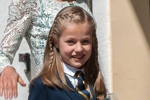 A primeira comunhão da princesa Leonor