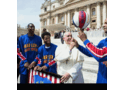 Papa aprende truques com os Harlem Globetrotters