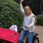 Futura rainha da Holanda vai para a escola de bicicleta