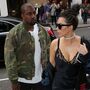 Kim Kardashian de lingerie durante almoço com Kayne West