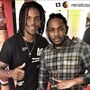 Renato Sanches e Kendrick Lamar no SBSR