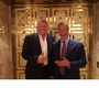 Nigel Farage e Donald Trump falaram durante uma hora