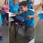 Menino paralisado dá os primeiros passos na sala de aula