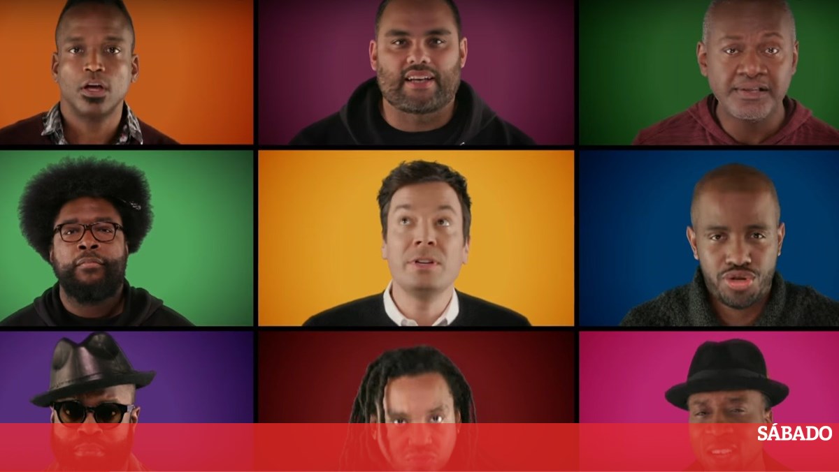 Jimmy Fallon reúne estrelas para cantar êxito de Natal Social SÁBADO