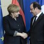 Merkel e Hollande: eixo franco-alemão unido em defesa da Europa