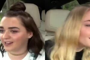 Sophie Turner and Maisie Williams Carpool Karaoke full episode (1).mp4