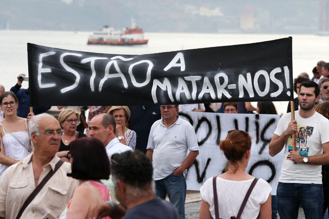 poluição tejo