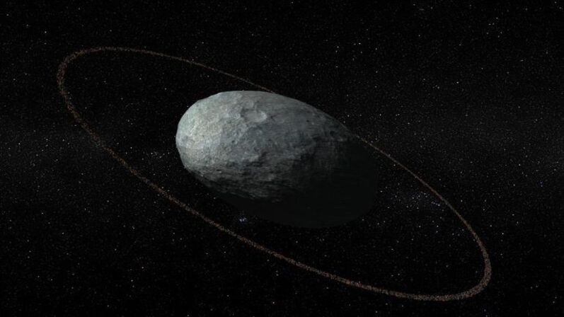 Este é Haumea, o planeta-anão com um anel
