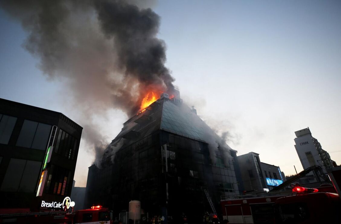 Coreia do Sul incêndio 