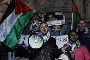 Protesto em Lisboa a favor da Palestina