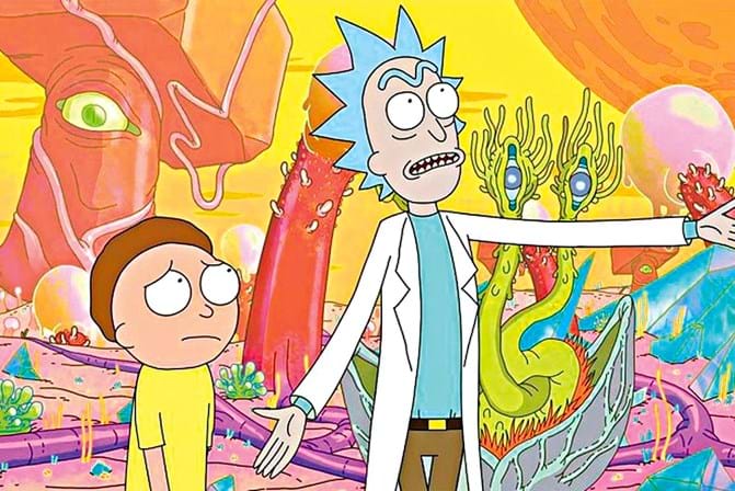 Resultado de imagem para animação rick and morty