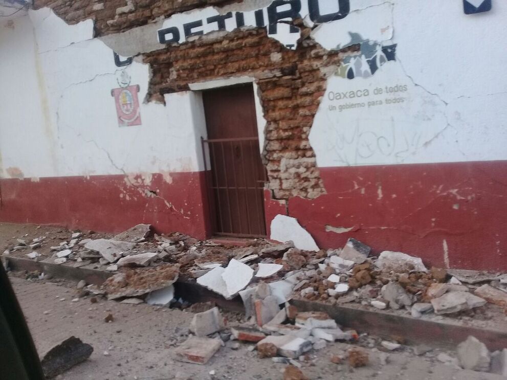 Sismo no México - as primeiras imagens de Oaxaca