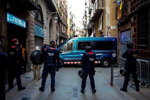 confrontos em Barcelona 