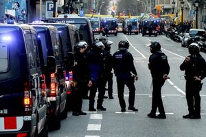 confrontos em Barcelona 