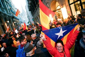confrontos em Barcelona 
