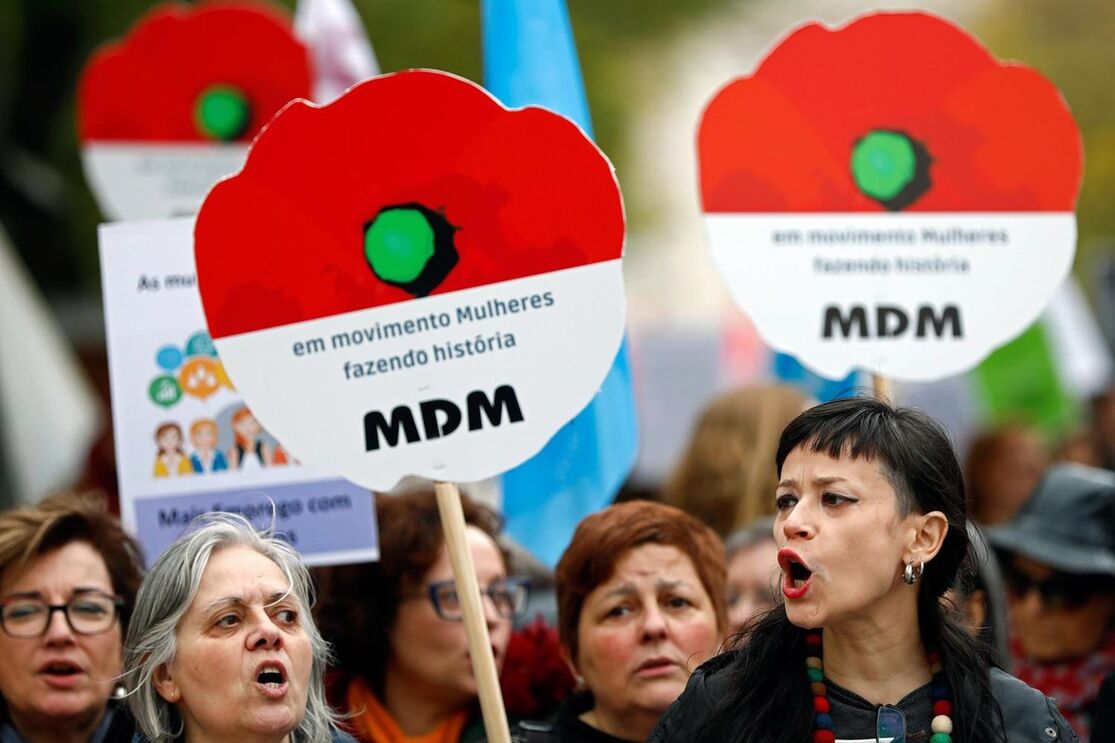 manifestação mulheres - Lisboa 
