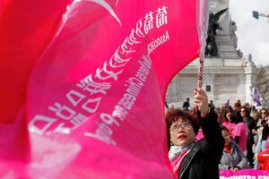 manifestação mulheres - Lisboa 