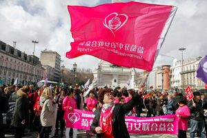 manifestação mulheres - Lisboa 