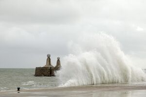 Alerta vermelho Mau tempo Lisboa 