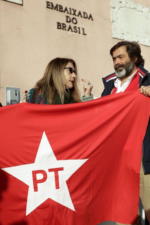 Manifestação pro Lula - Lisboa 