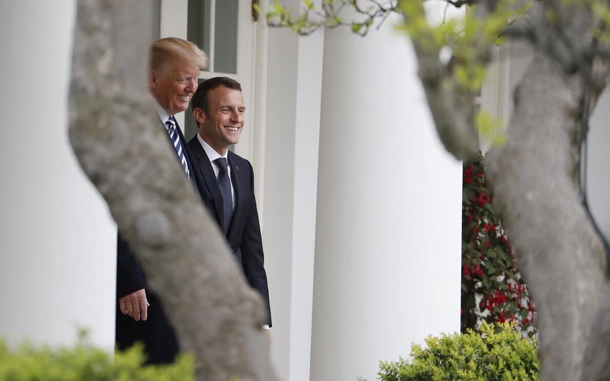 Trump Macron 