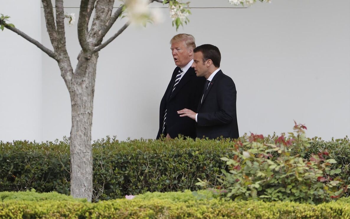 Trump Macron 
