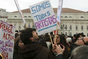 Manifestação cultura - Lisboa 