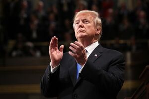 Donald Trump no seu primeiro Estado da União