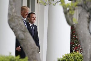 Trump Macron 