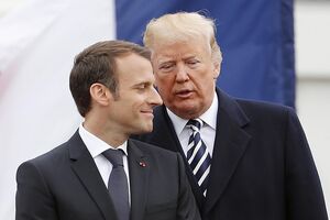 Trump Macron 