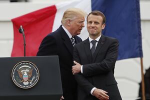 Trump Macron 