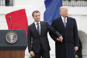 Trump Macron 
