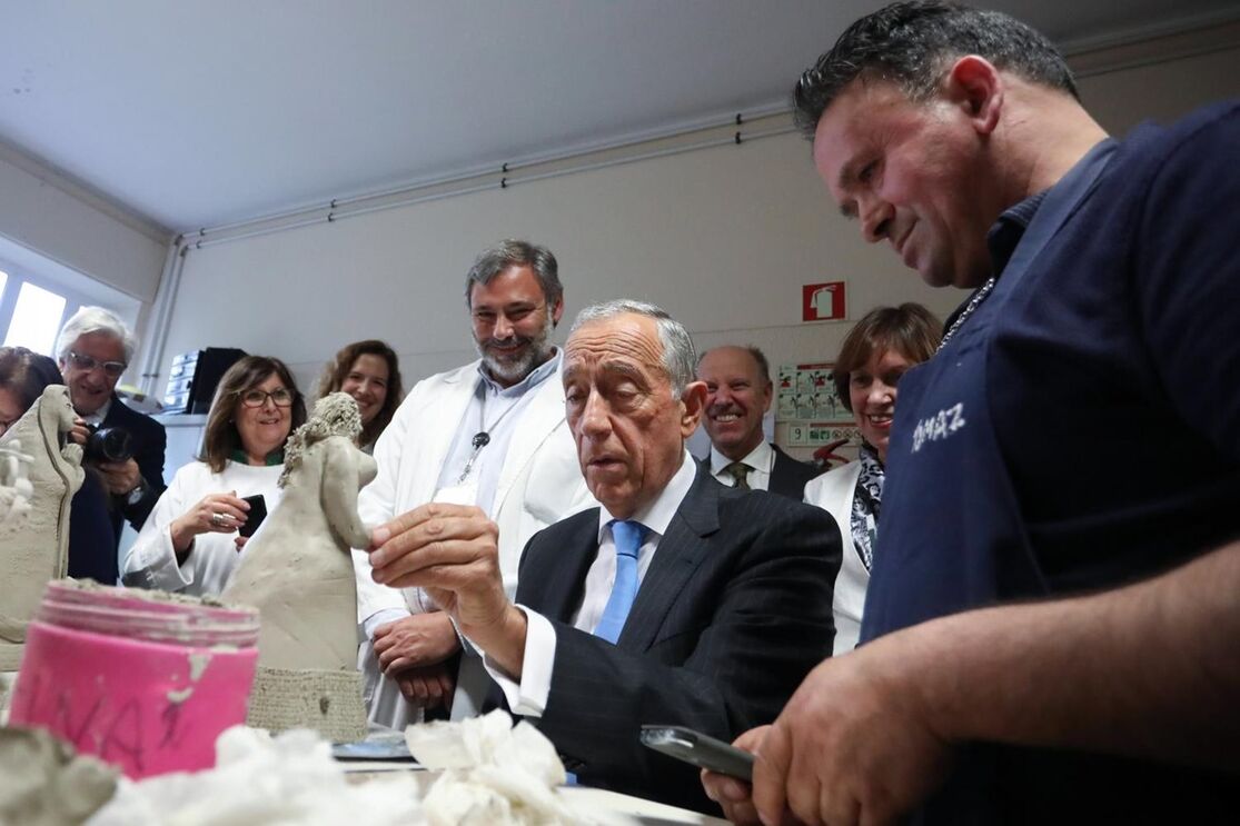Marcelo no Hospital Magalhães Lemos