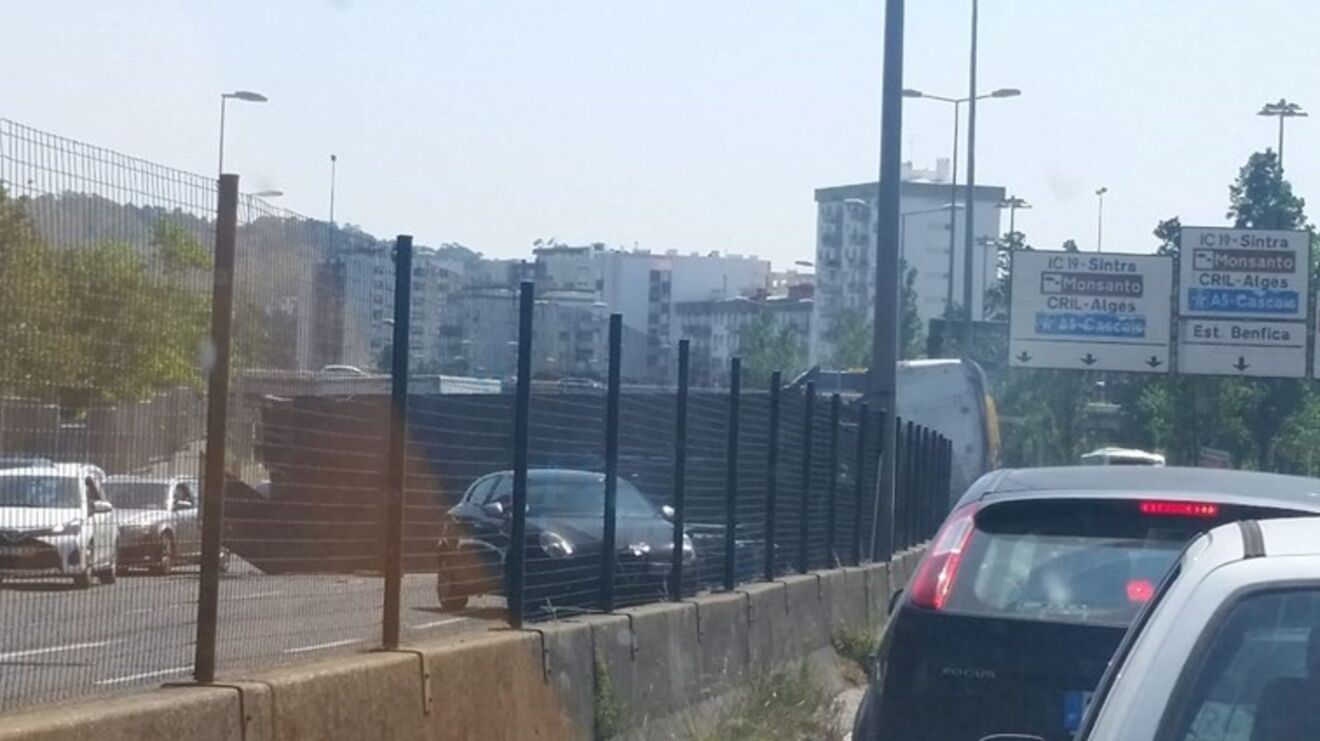 Acidente com camião Estádio da Luz 