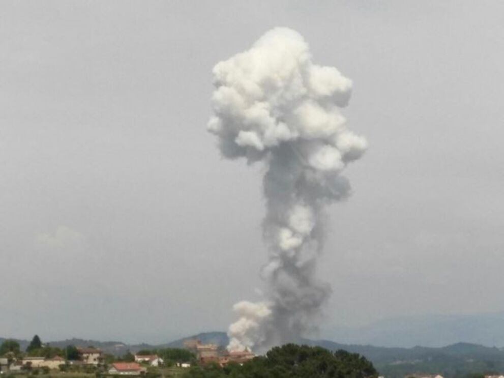 Guillarei Tui explosão