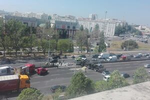 Acidente com camião Estádio da Luz 