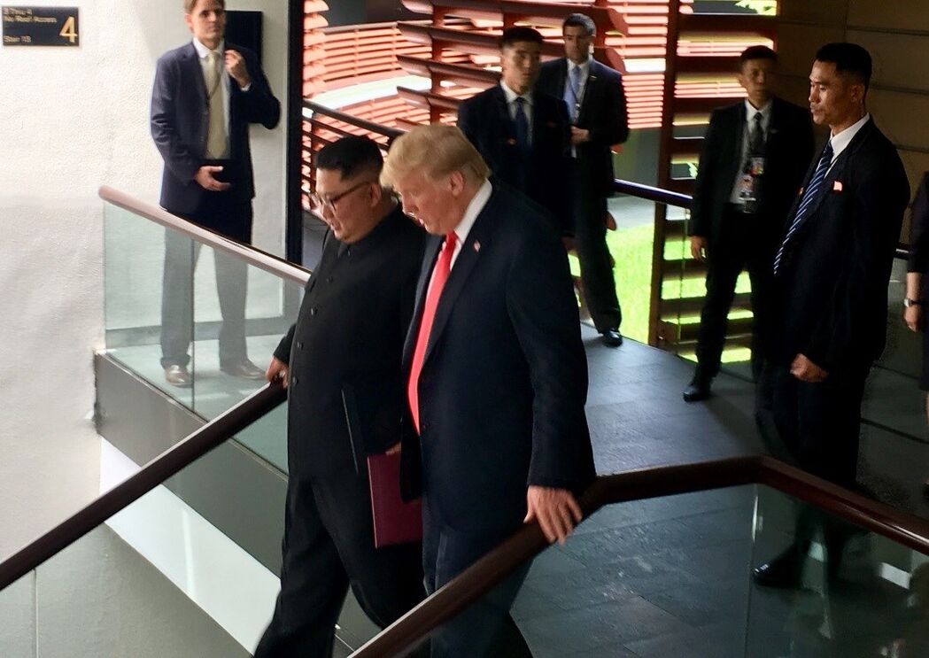 Kim Jong-un e Donald Trump	