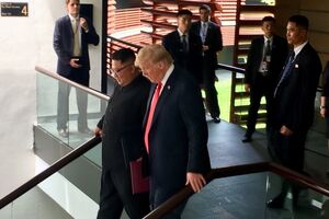Kim Jong-un e Donald Trump	