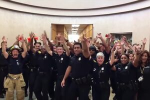 Norfolk Police Firefighters Lip sync challenge - Uptown Funk.mp4
