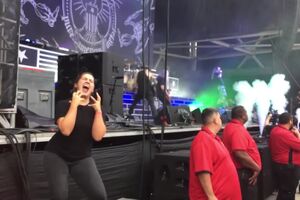 Passionate Sign Language Interpreter At Rock Gig.mp4