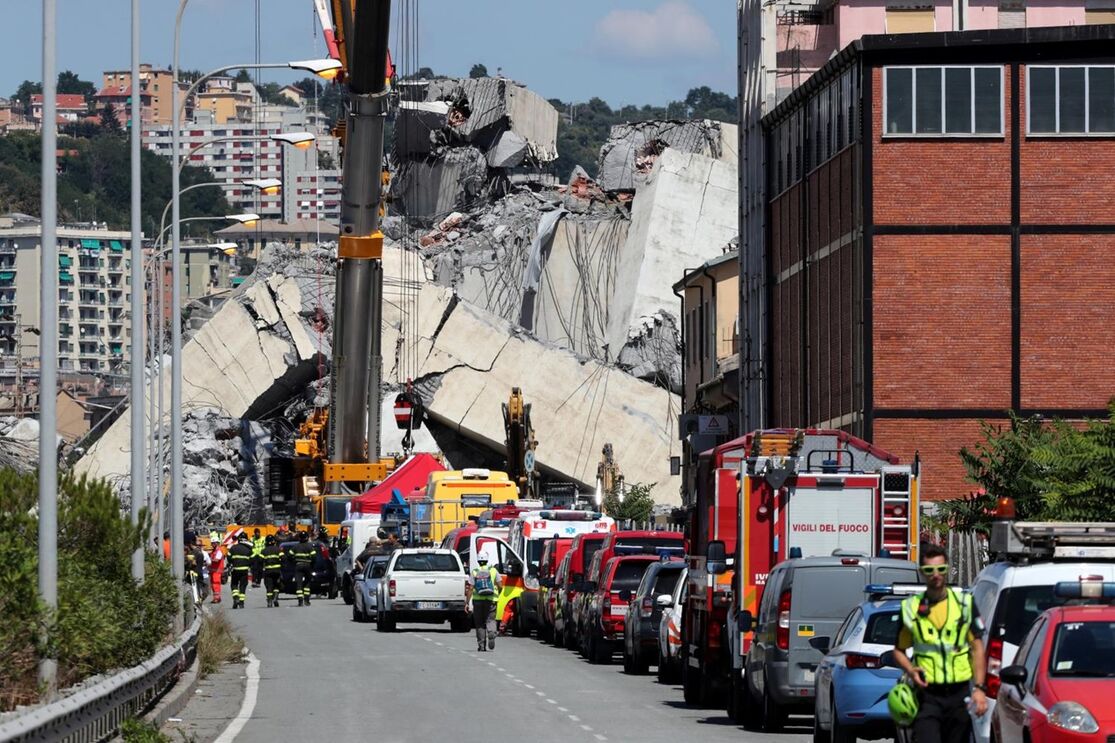 Genova queda ponte auto-estrada 