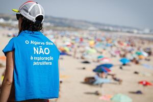 Protesto petróleo Cova do Vapor 