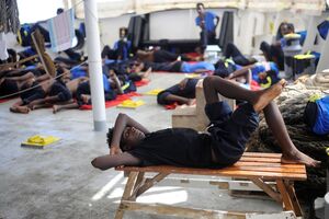 Aquarius - migrantes - refugiados - imagens a bordo 