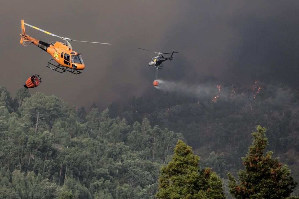 Helicópteros Protecção Civil incêndios 