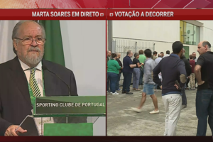 Jaime Marta Soares no dia das eleições do Sporting