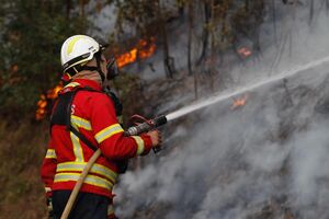 Bombeiros no combate às chamas, xxx