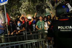 Manifestação Catalunha aniversário referendo 