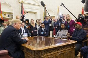 Rapper Kanye West reuniu-se com Donald Trump