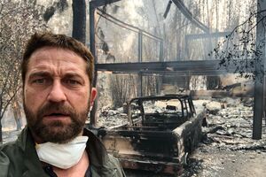 Casa de Gerard Butler destruída pelas chamas na Califórnia