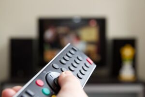 Televisão, comando, ecrã, televisor